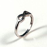 Infinity Sterling Silver Ring CZ