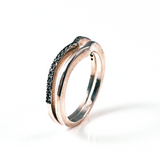 Stackable Pave Set Eternity Sterling Silver Ring CZ